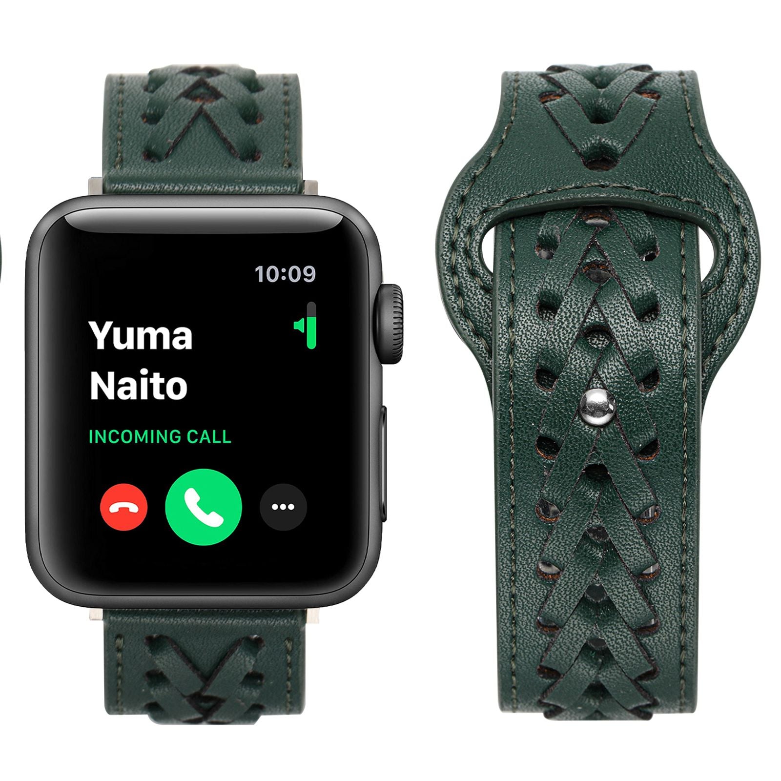 For Apple Watch Ultra 2 49mm Series 9 45mm SE (2023) 44mm Ultra 49mm 8 7 45mm 6 5 4 SE (2022) SE 44mm 3 2 1 42mm Genuine Leather Watch Band V-Shape Braided Watch Strap Adjustable Wristband For Apple Watch Ultra 2 49mm Series 9 45mm SE (2023) 44mm Ultra 49mm 8 7 45mm 6 5 4 SE (2022) SE 44mm 3 2 1 42mm Genuine Leather Watch Band V-Shape Braided Watch Strap Adjustable Wristband